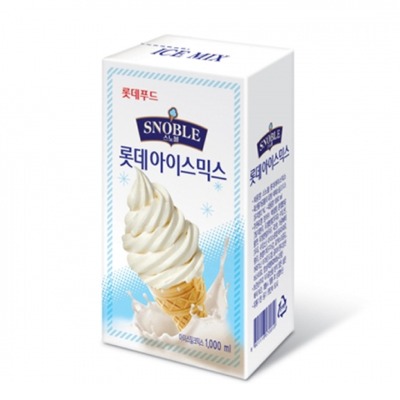 [롯데]소프트 아이스크림 믹스 바닐라 액상 원액(1000ml×10개)